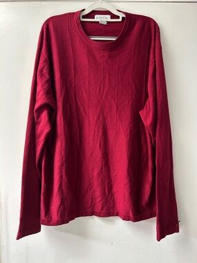Anthology Men's Crewneck Sweater in Deep Red